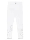 Shop Liu •jo Rhinestone-embellished Jeans In White
