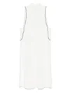 Liu •jo Liu Jo Short White Knitted Dress With Rhinestones In 白色