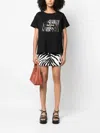 Liu •jo Rhinestone-embellished Logo-print T-shirt In Black