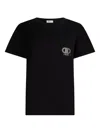 Liu •jo Rhinestone-embellished Logo T-shirt In Black
