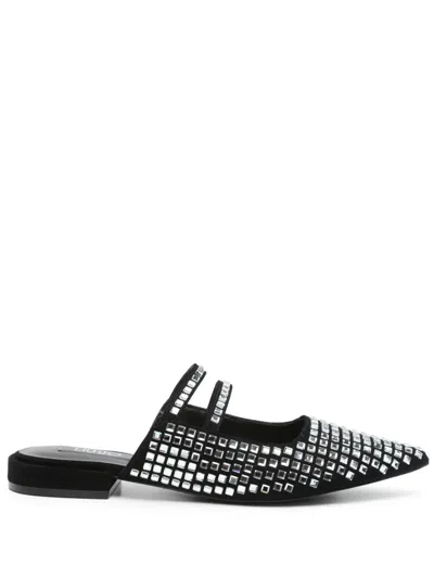 LIU •JO RHINESTONE-EMBELLISHED MULES