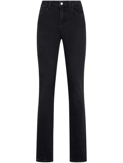 Liu •jo Rhinestone-embellished Skinny Jeans In Black