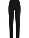 Liu •jo Black Skinny Jeans With Rhinestones In Schwarz