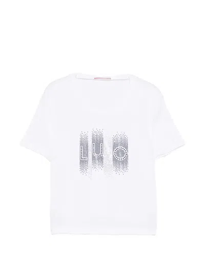 Liu •jo Rhinestone-embellishment T-shirt In White