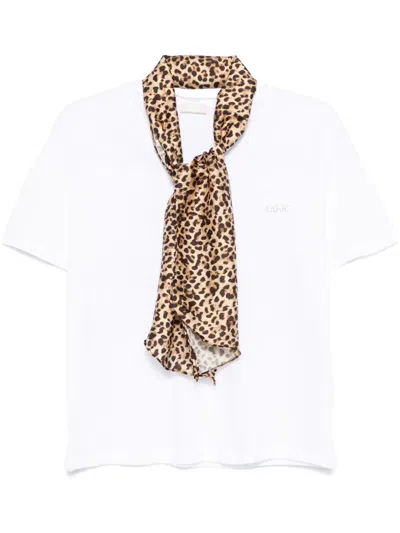 LIU •JO RHINESTONE-LOGO T-SHIRT