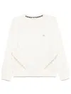 Liu •jo Rhinestoned Sweatshirt In Nude