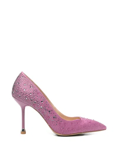 Liu •jo Rhinestone-embellished Heeled Pumps In Pink