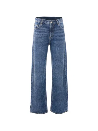 Liu •jo Rhinestone-embellishmwe Jeans In Blue
