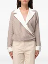 Liu •jo Sweater Liu Jo Woman Color Dove Grey In Brown