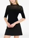 Liu •jo Ribbed High-neck Top In Black
