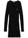 Liu •jo Ribbed-knit Dress Set In Black