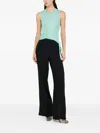 Liu •jo Ribbed Knit Top In Blue