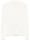 Liu •jo Ribbed Sweater In Neutrals