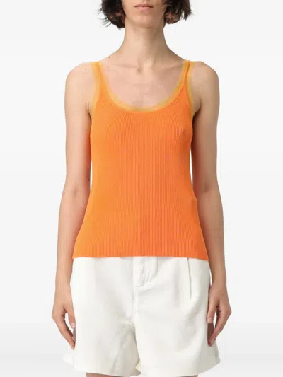 LIU •JO RIBBED TANK TOP
