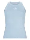 Liu •jo Lurex® Knit Top In Blue
