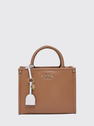 Liu •jo Liu Jo Ridhi Grained Faux Leather Bag In Brown