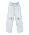Liu •jo Liu Jo Cotton  Jeans Light Blue Denim With Rips
