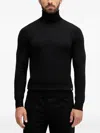 Liu •jo Roll-neck Sweater In Black