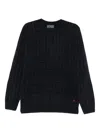 Liu •jo Round-neck Sweater In Blue