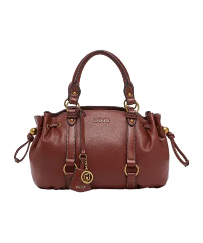 Liu •jo Liu Jo Ruched Top Handle Shoulder Bag In Red