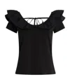Liu •jo Ruffled Cotton T-shirt