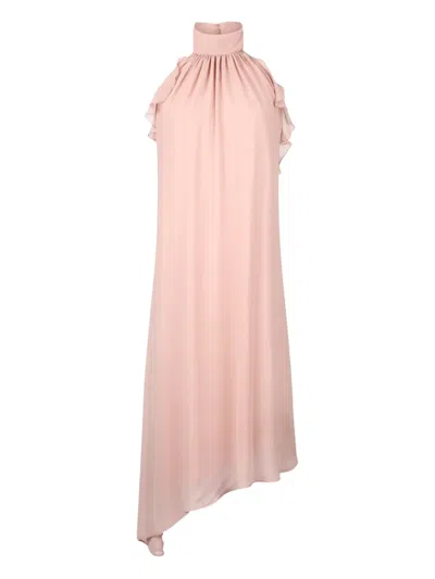 Liu •jo Georgette Cocktail Dress In Pink