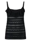 Liu •jo Ruffled Top In Black