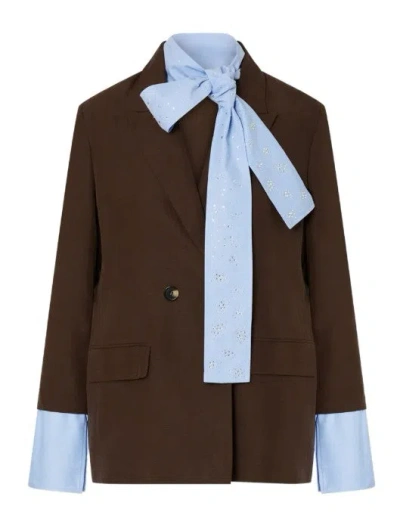 Liu •jo Liu Jo Sacher Brown Cotton Jacket