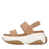 Liu •jo June Open-toe Sandals In Marrone Marroni