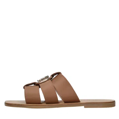 Liu •jo Liu Jo Sandals Brown In Marrone Scuri