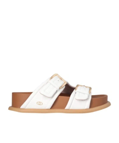 Liu •jo Sandals With Bold Straps In White