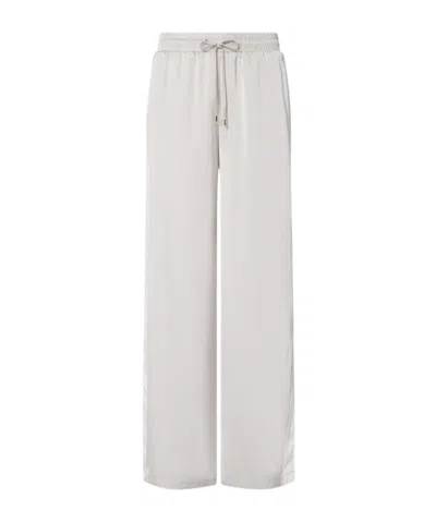 Liu •jo Satin Flare Trousers In White