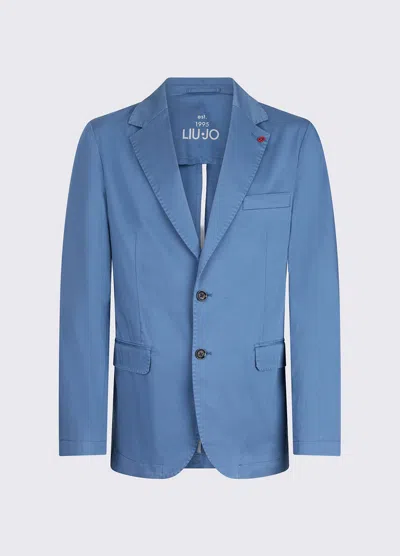 Liu •jo Satin Jacket Man Blue