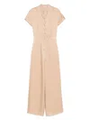Liu •jo Liu Jo Cotton Chemisier Midi Dress In Beige In Neutrals
