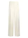 Liu •jo Satin Palazzo Trousers In White
