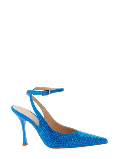 Liu •jo Satin Slingback In Azure