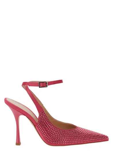Liu •jo Satin Slingback In Fuchsia