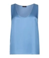 Liu •jo Satin Top In Blue