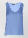 Liu •jo Scoop Neck Sleeveless Top With Back Button Detail In X0647