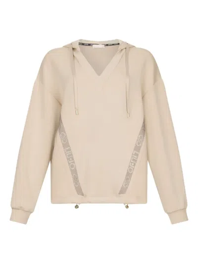 Liu •jo Scuba Hoodie In Pink