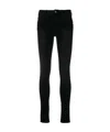 Liu •jo Black High Rise Skinny Jeans In Black
