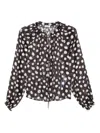 Liu •jo Liu Jo Semi-sheer Blouse With Polka Dots In Multi