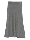Liu •jo Sequin-embellished A-line Skirt In Gray