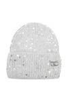 Liu •jo Sequin-embellished Beanie In Gray