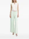 Liu •jo Sequin-embellished Ruffled Top In White