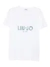 Liu •jo Sequin-embellished T-shirt In White