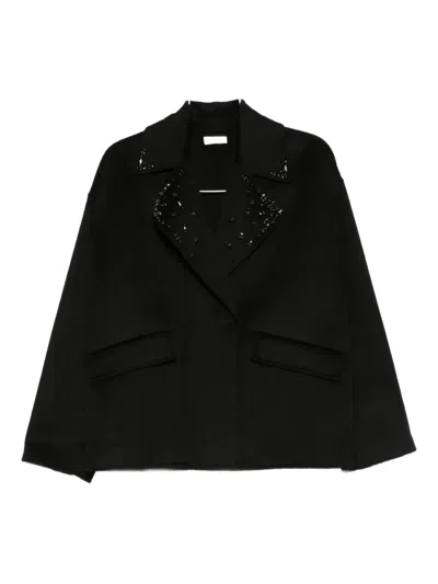Liu •jo Sequin-embellishment Jacket In Black