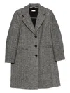 Liu •jo Sequin Herringbone Coat In Gray