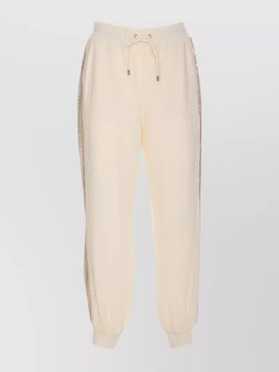 LIU •JO SEQUIN SIDE STRIPE TRACK PANTS