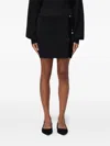 Liu •jo Sequin-trim Mini Skirt In Black
